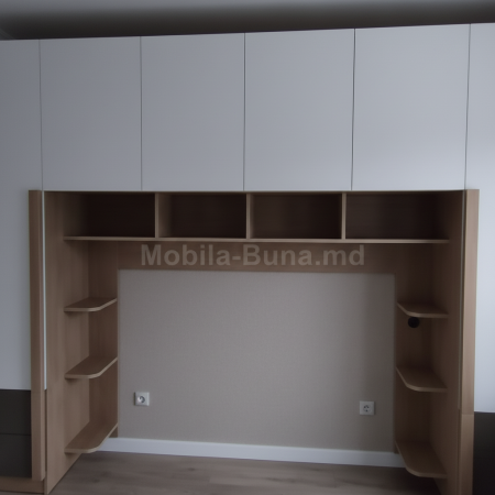 Dulap pentru dormitor modern A-91, design contemporan, compartimentare practică și finisaje de calitate